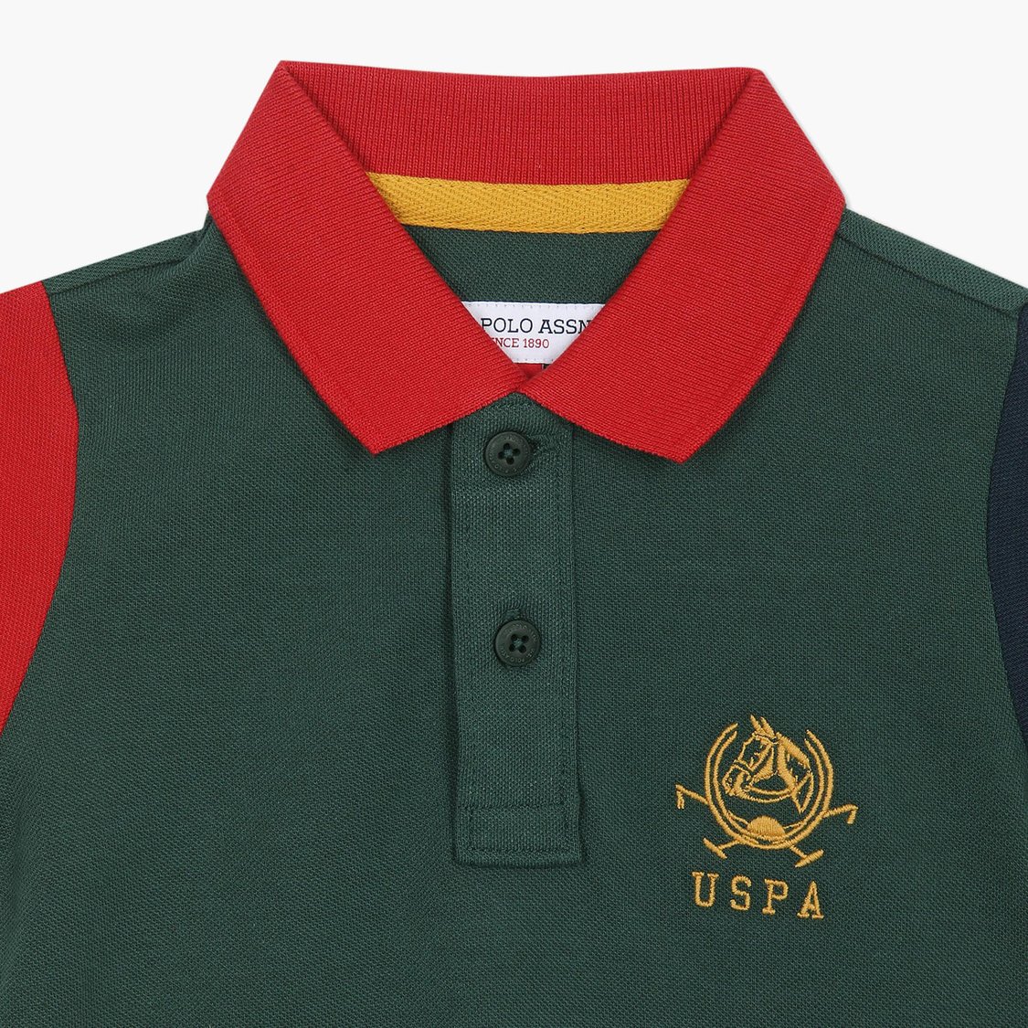 U.S. POLO ASSN. KIDS Boys Colourblocked Polo T-shirt