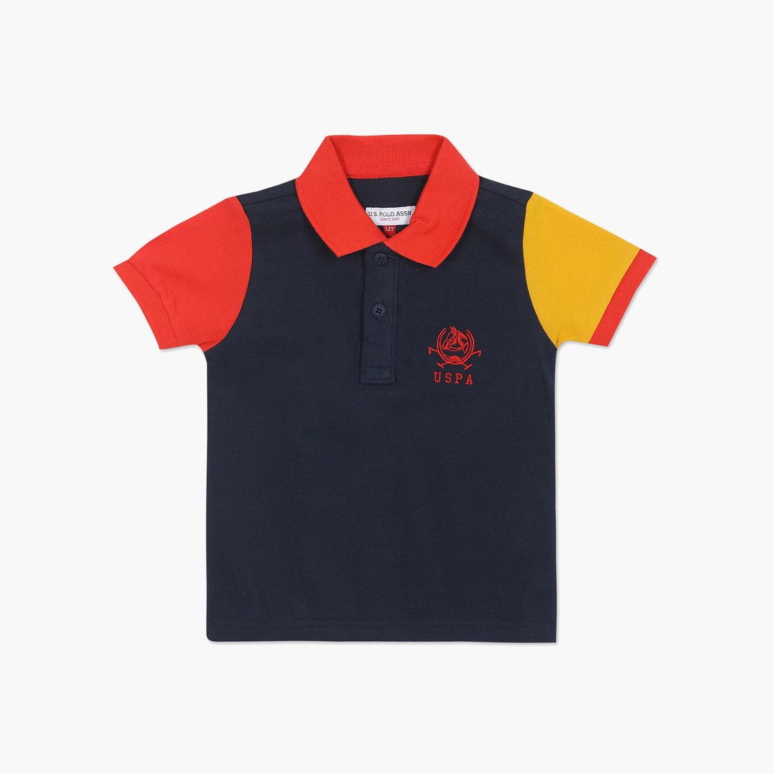 U.S. POLO ASSN. KIDS Boys Colourblocked Polo T-shirt
