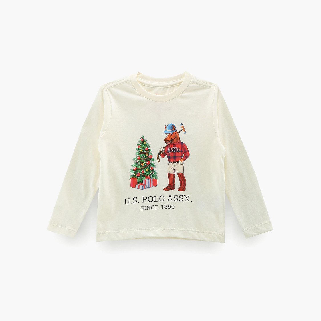 U.S. POLO ASSN. KIDS Boys Mascot Print T-shirt