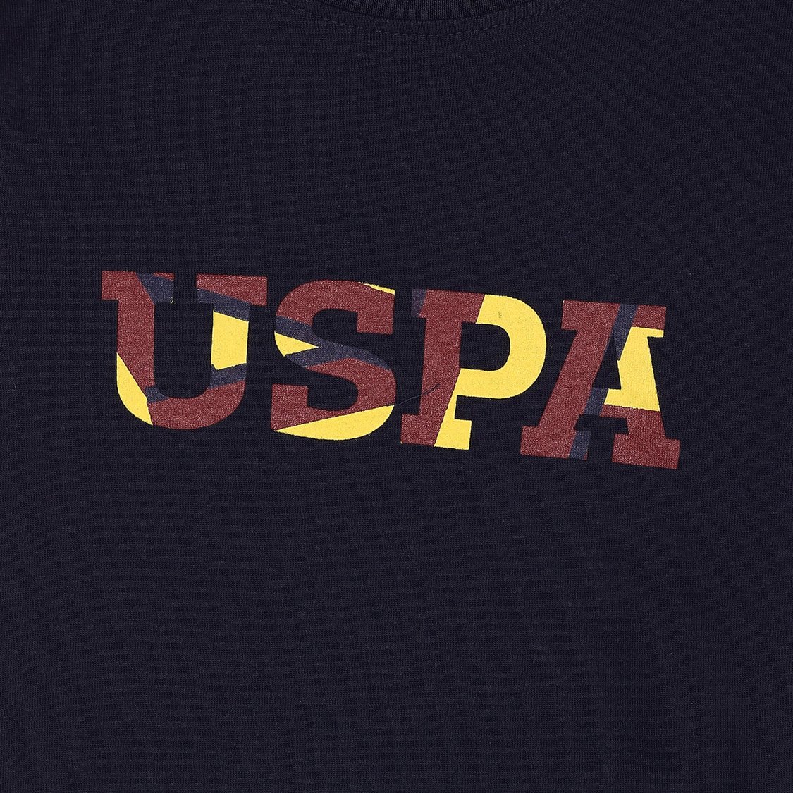 U.S. POLO ASSN. KIDS Boys Colourblocked Regular Fit T-shirt