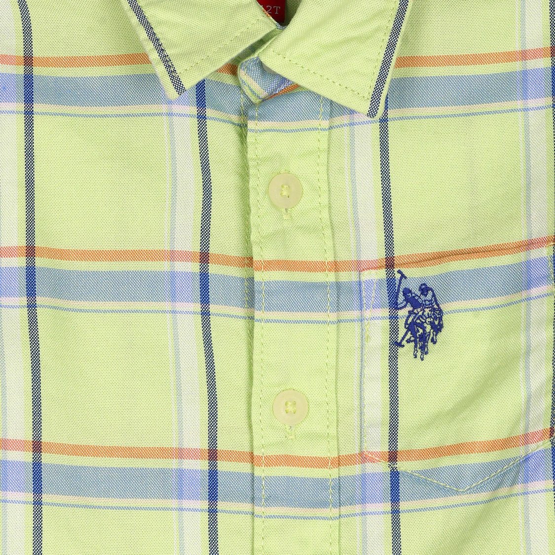 U.S. POLO ASSN. KIDS Boys Checked Dobby Shirt