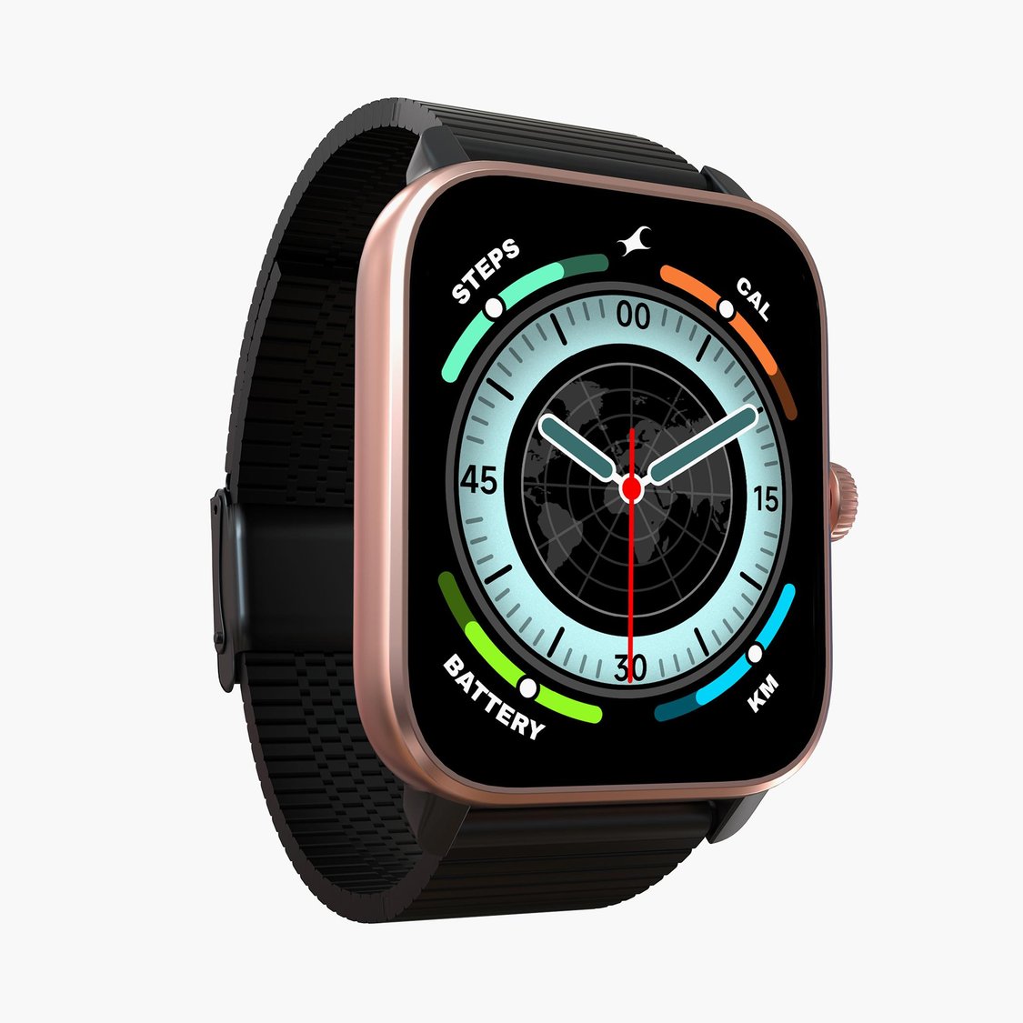 Buy FASTRACK Phantom Unisex Digital Smart Watch with Metal Strap