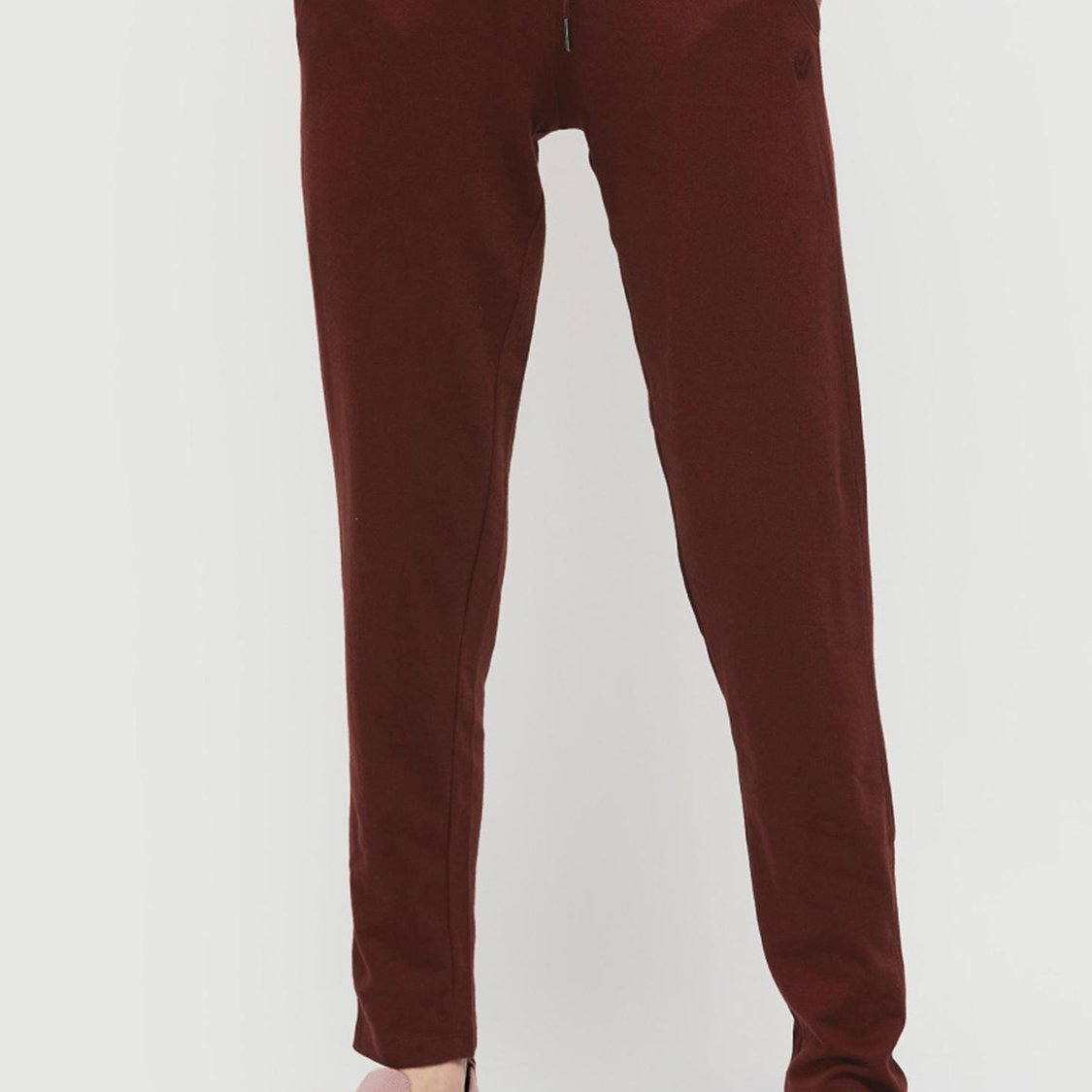Women Solid Drawstring Waist Track Pants
