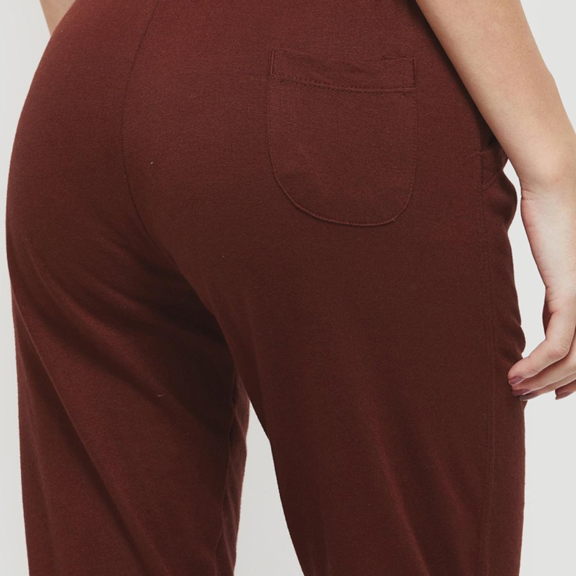 Women Solid Drawstring Waist Track Pants