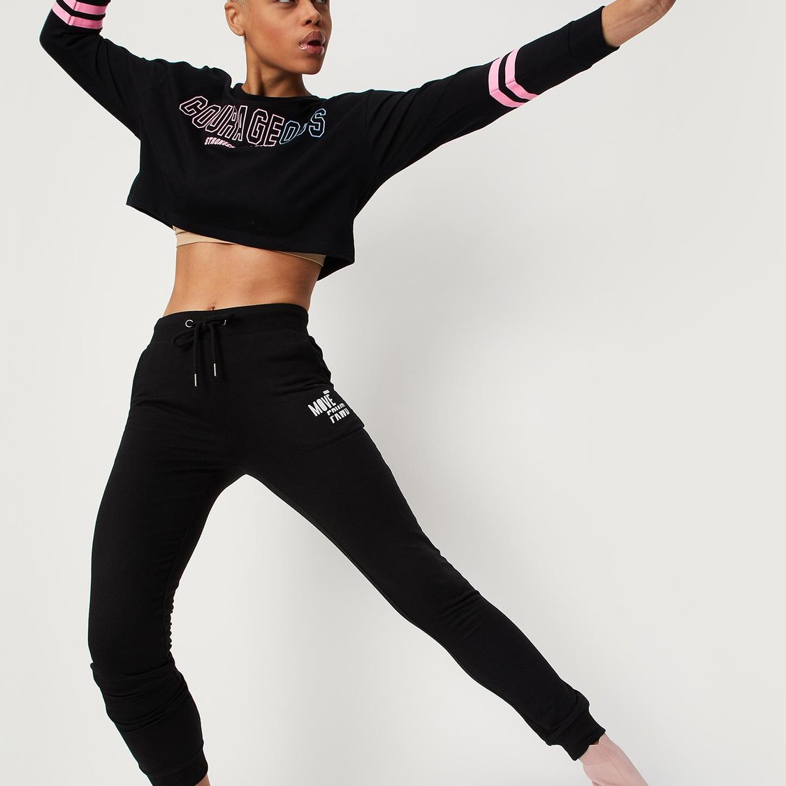Women Typographic Printed Cropped T-Shirt