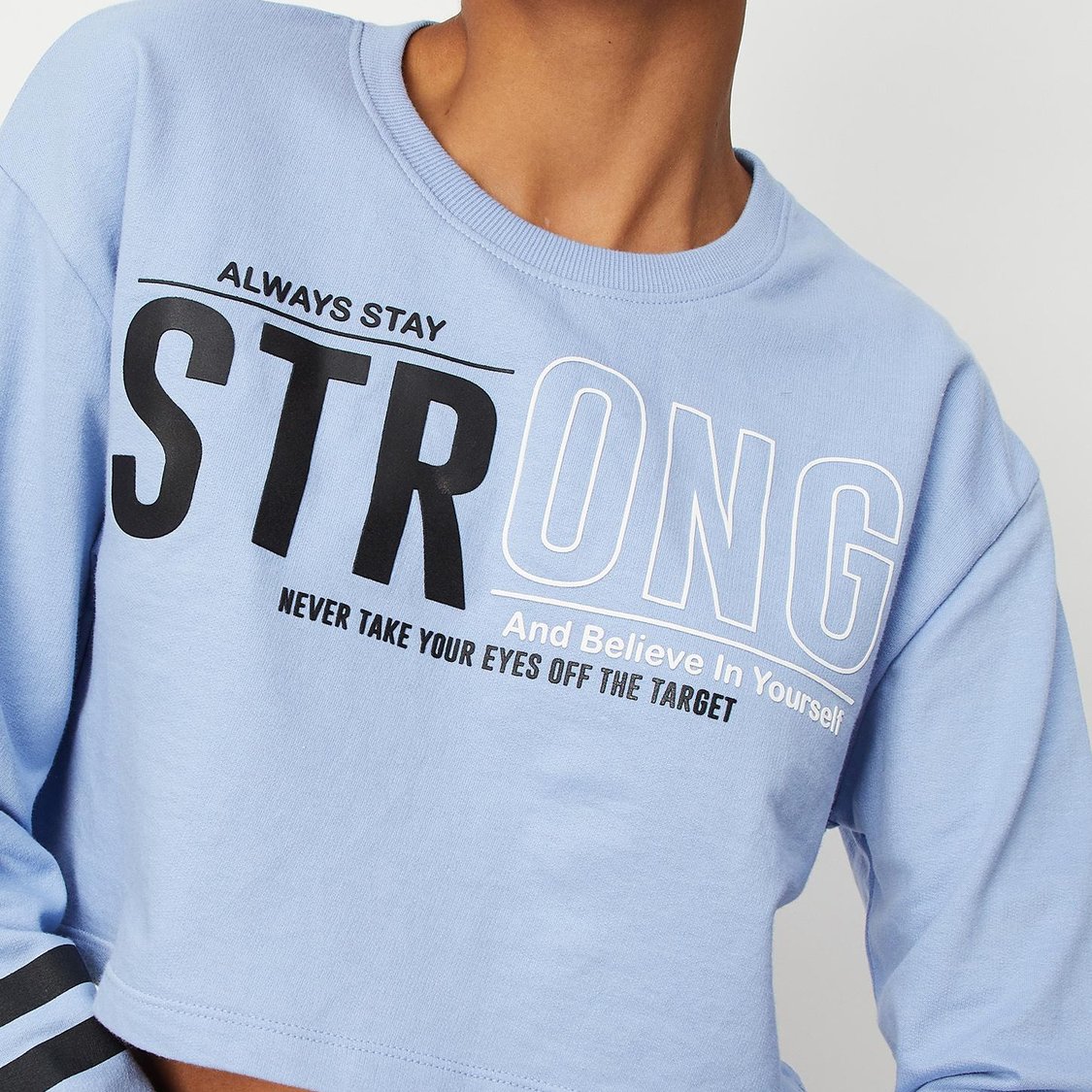 Women Typographic Printed Cropped T-Shirt