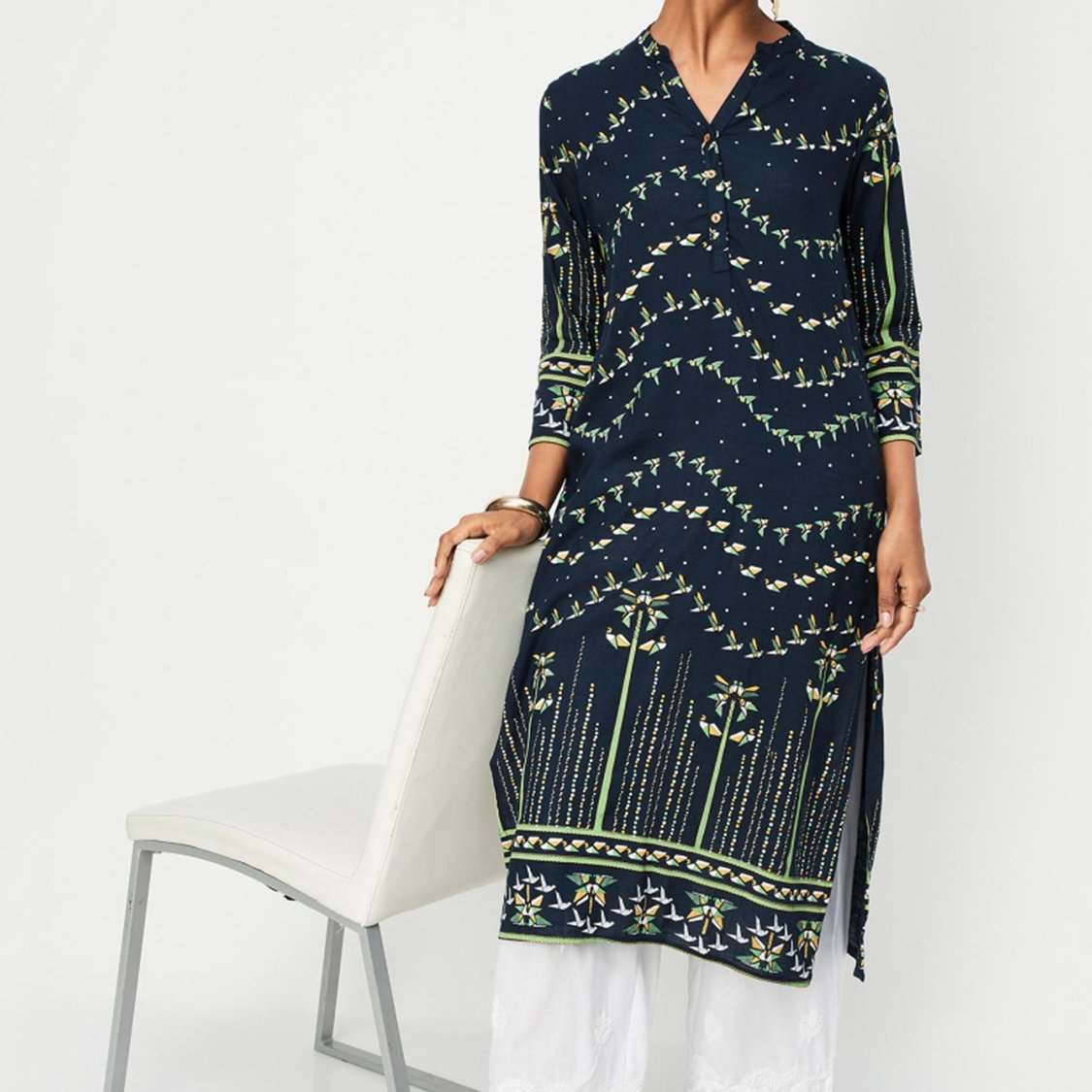 Women Printed Straight Kurta