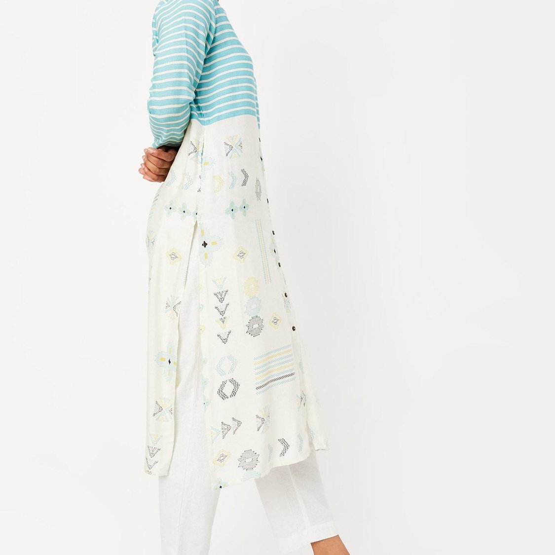 Women Striped Straight Kurta