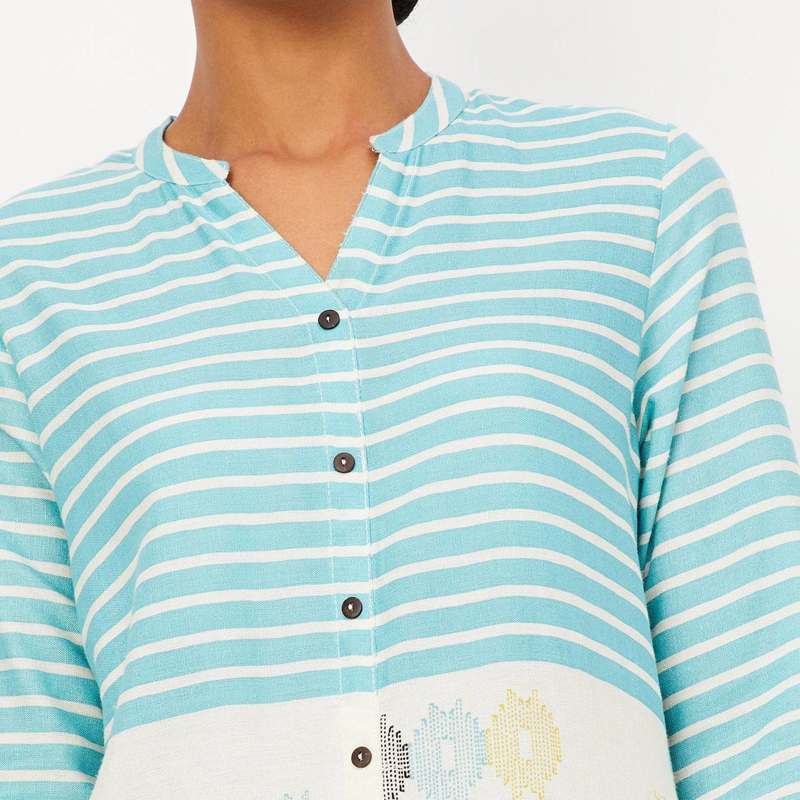 Women Striped Straight Kurta