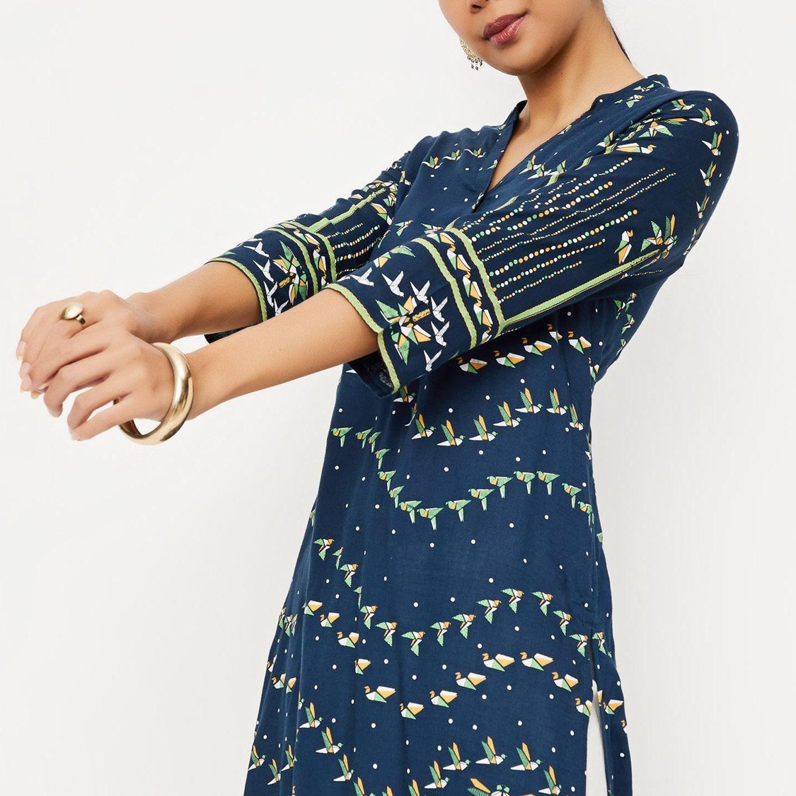 Women Printed Straight Kurta