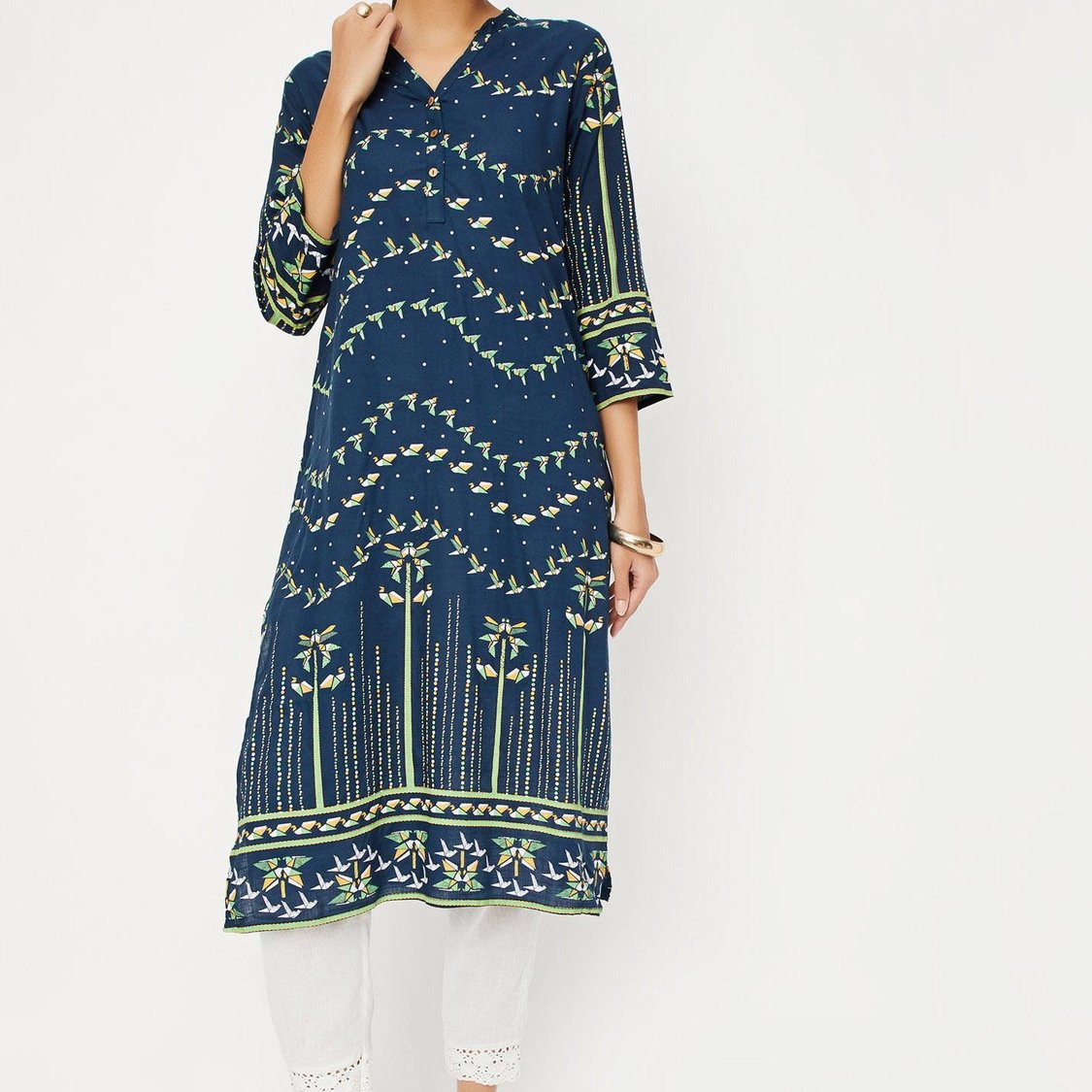 Women Printed Straight Kurta