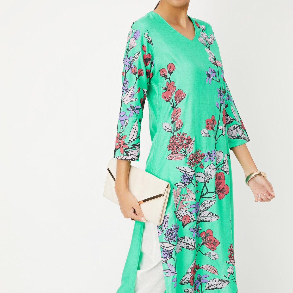Women Printed Straight Kurta