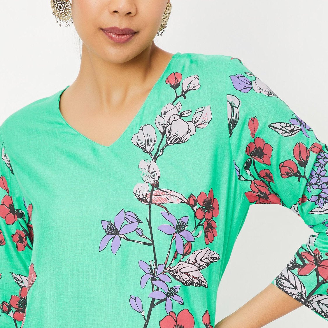 Women Printed Straight Kurta