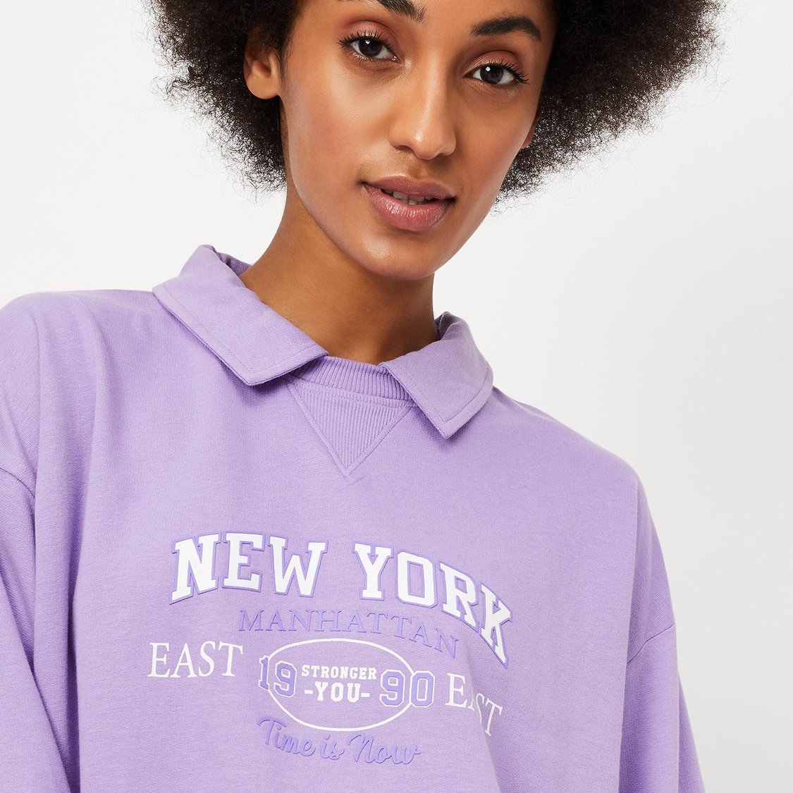 Women Typographic Printed Cotton Polo