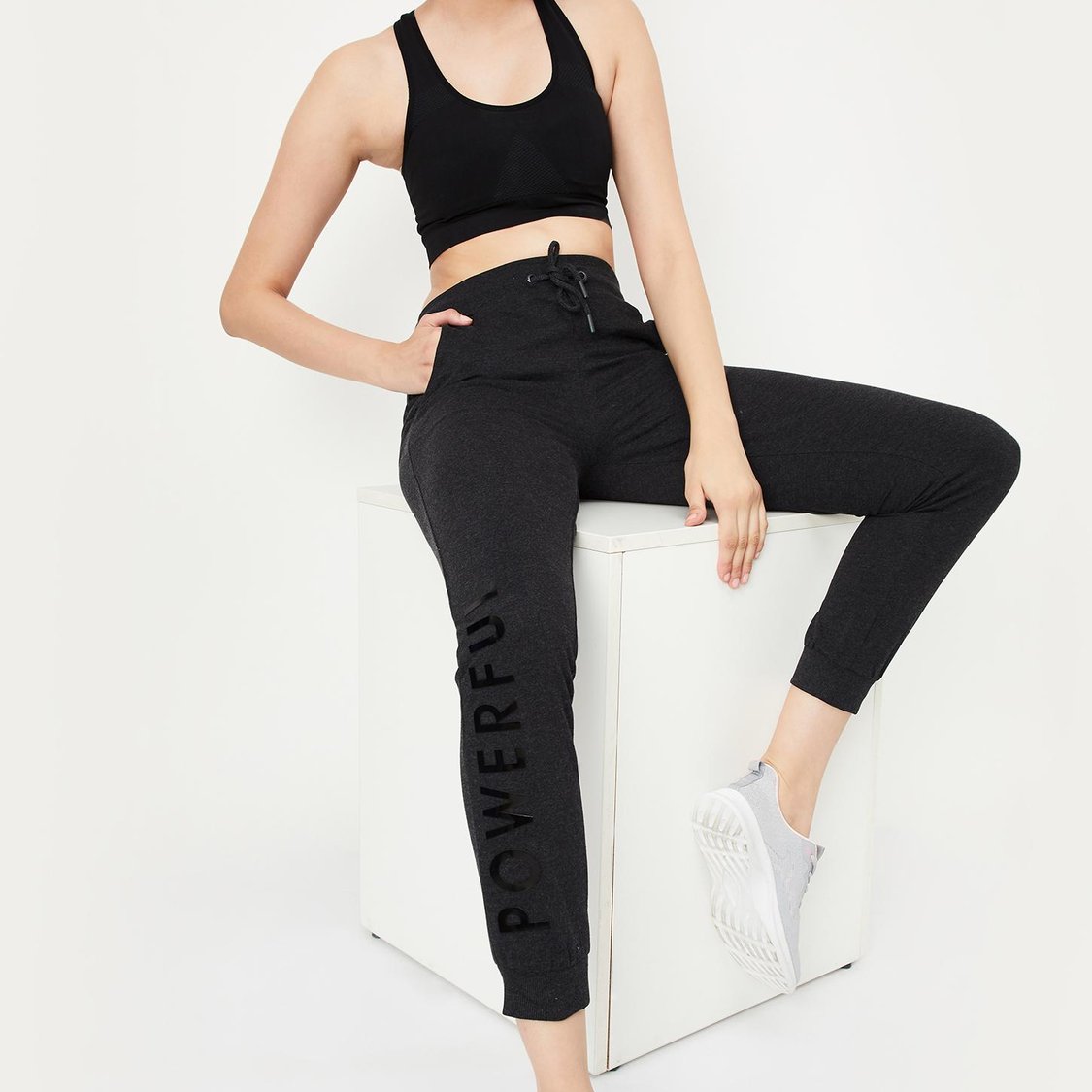 Women Typographic Printed Joggers