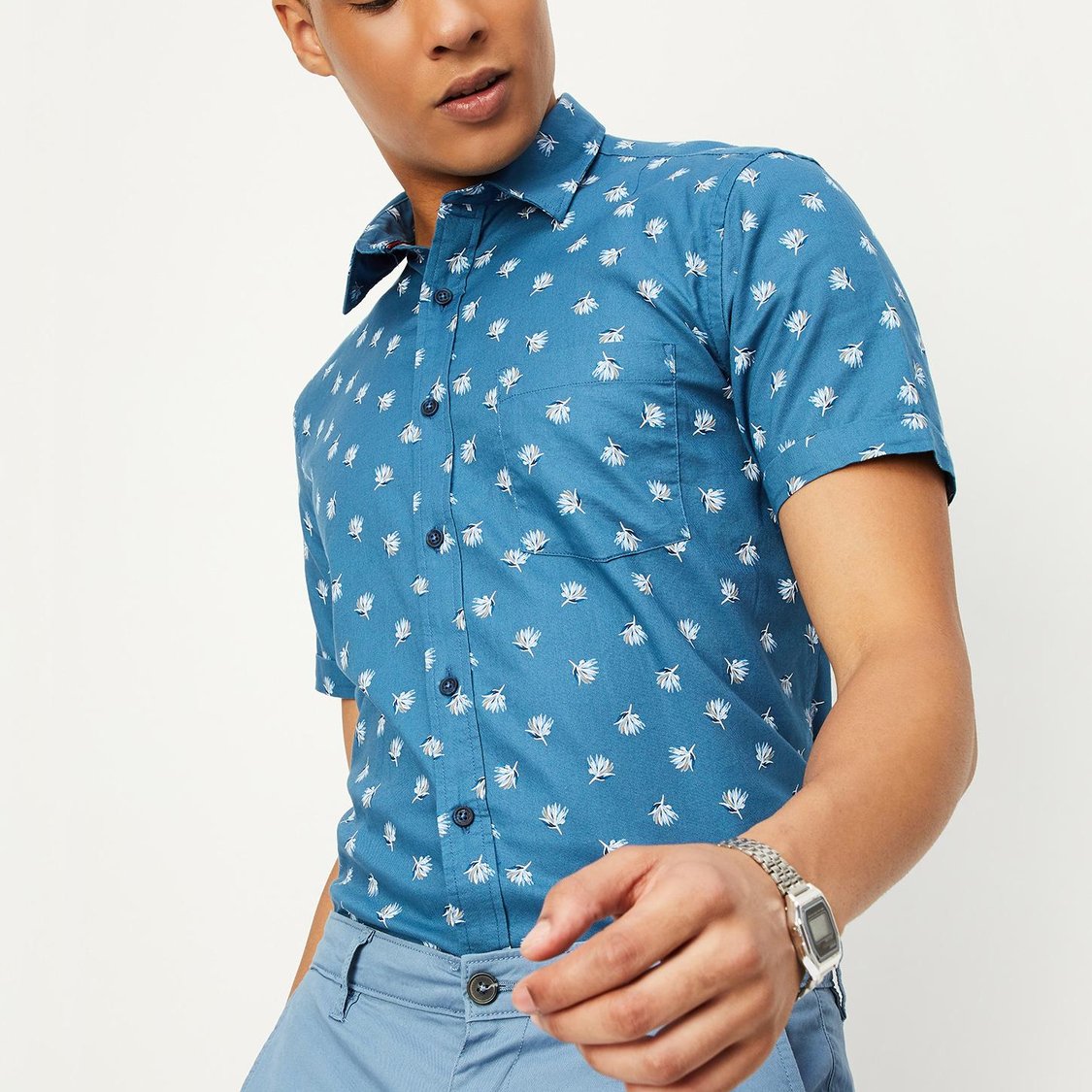 Men Slim Fit Printed Casual Shirt