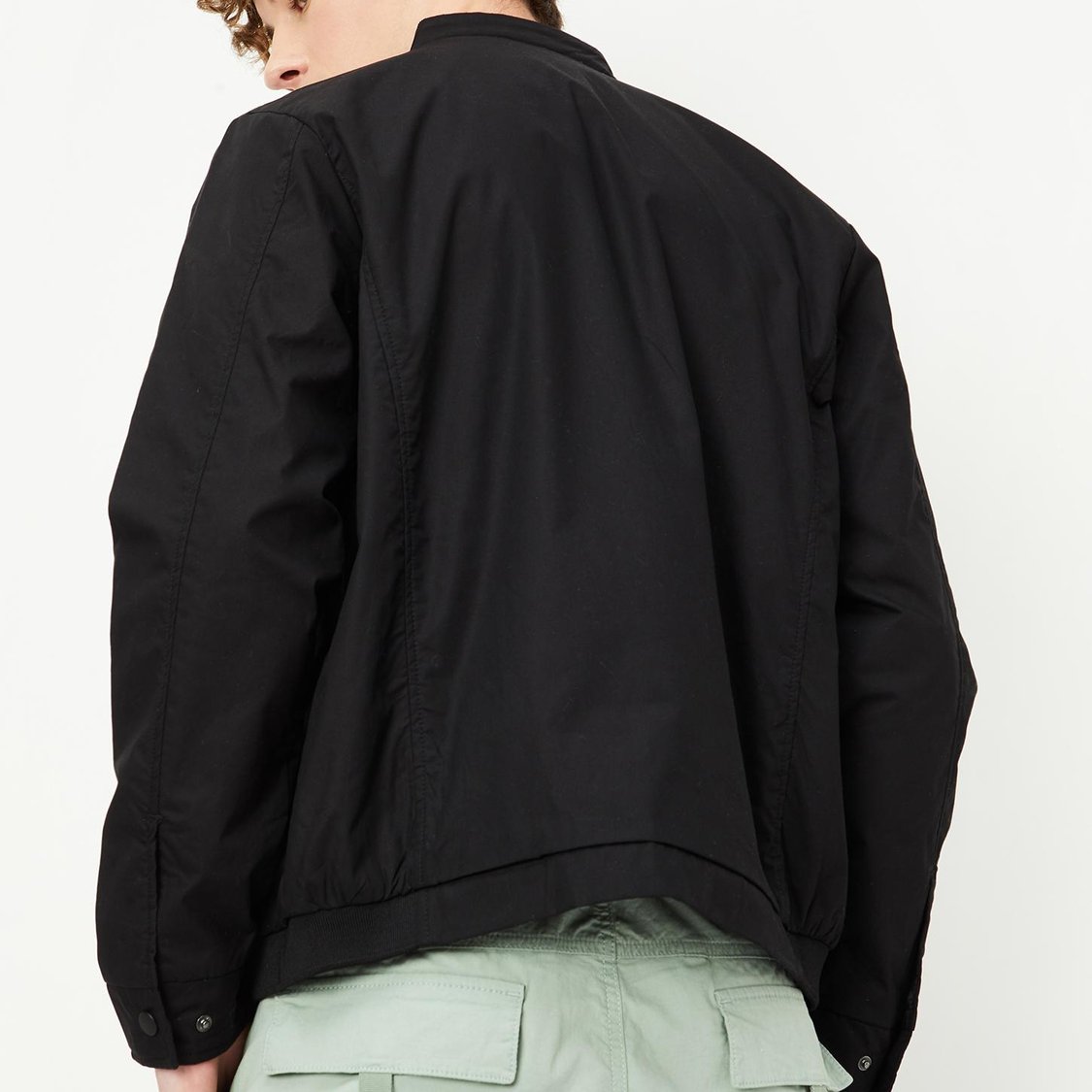 Men Solid Lightweight Jacket