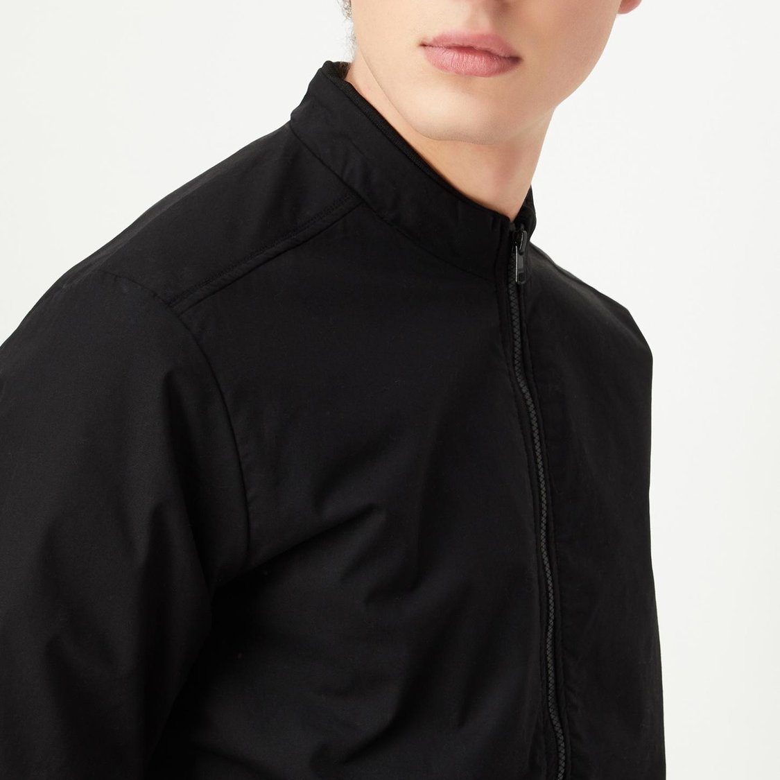 Men Solid Lightweight Jacket