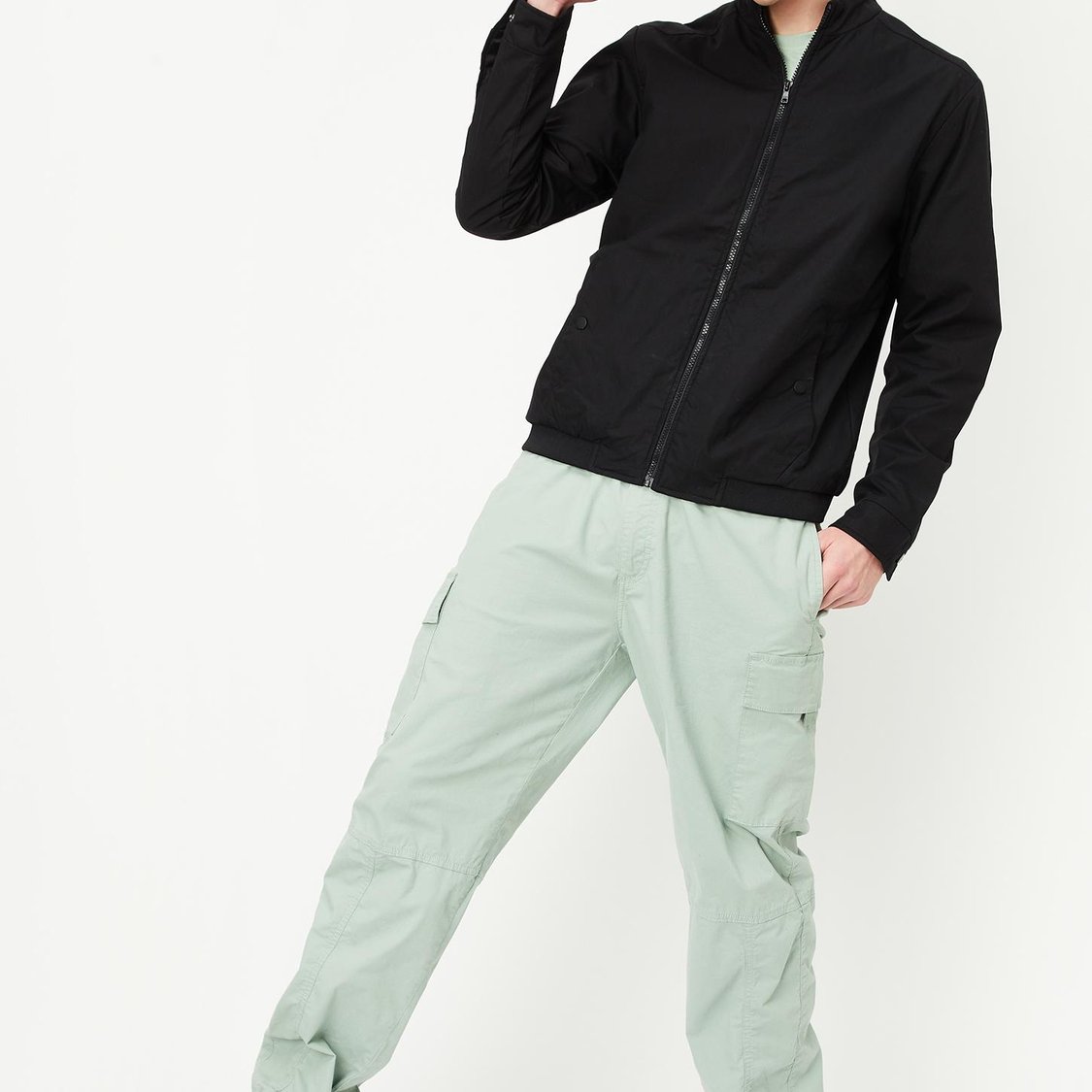Men Solid Lightweight Jacket
