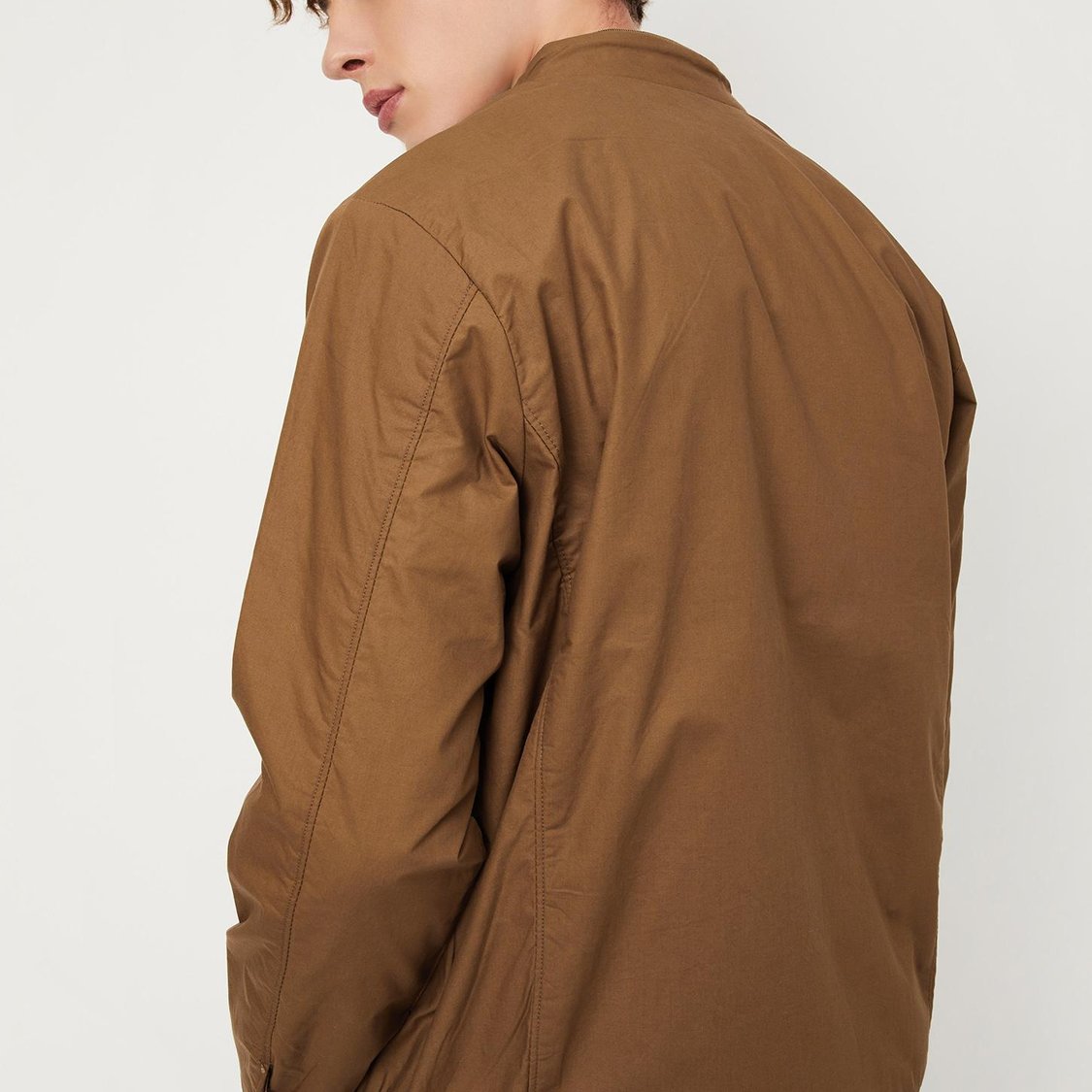 Men Solid Lightweight Jacket