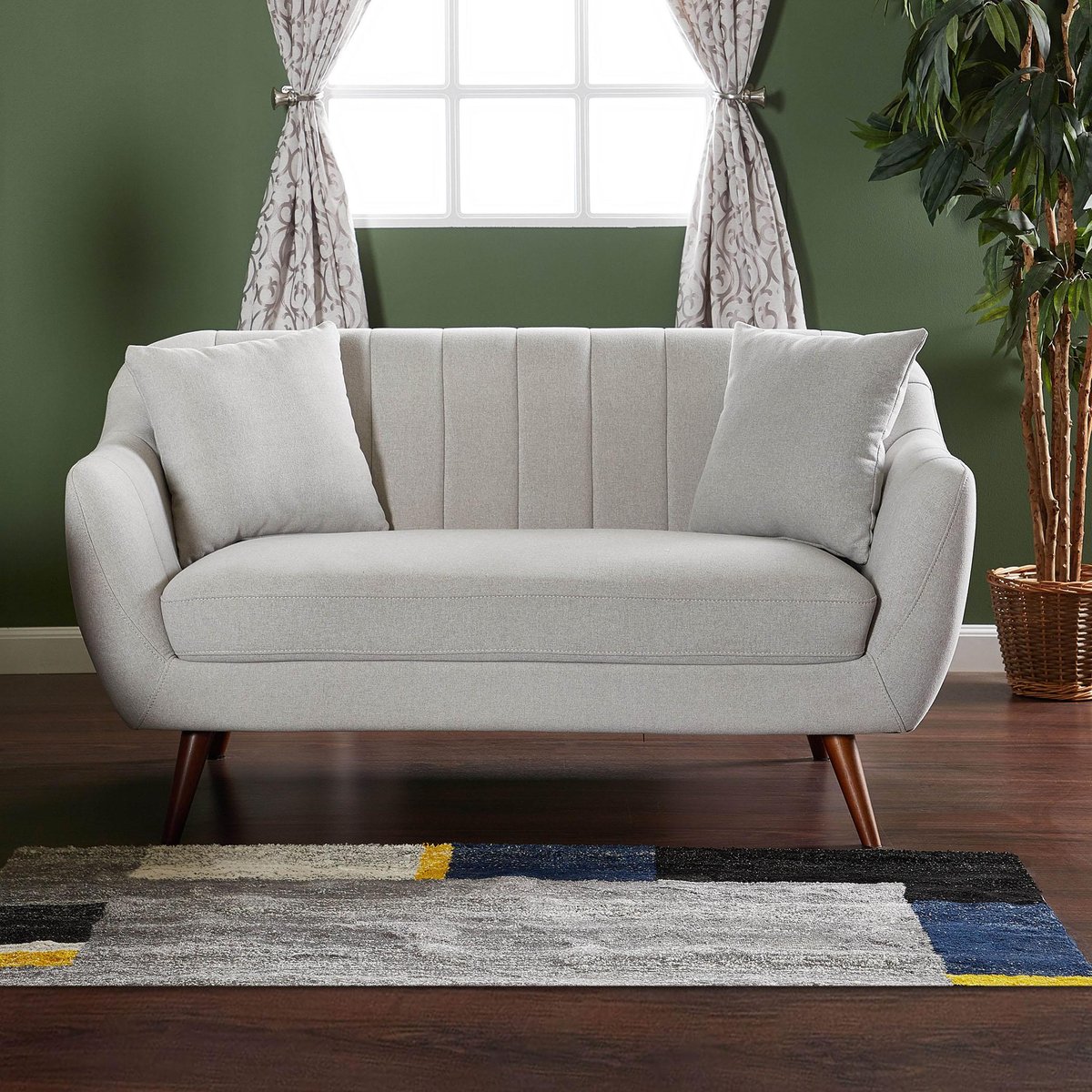 HARU　　　2/2 HARU 2/2 Buy Ivy Fabric 2-Seater Sofa - Grey from Home Centre at