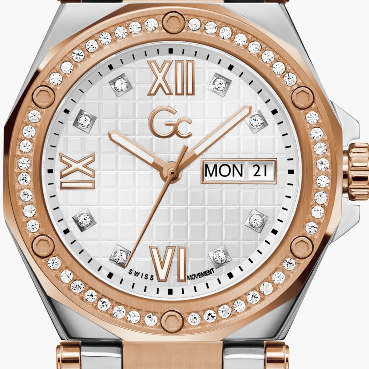 Buy GC Legacy Lady Women Embellished Analog Watch with Metal Strap