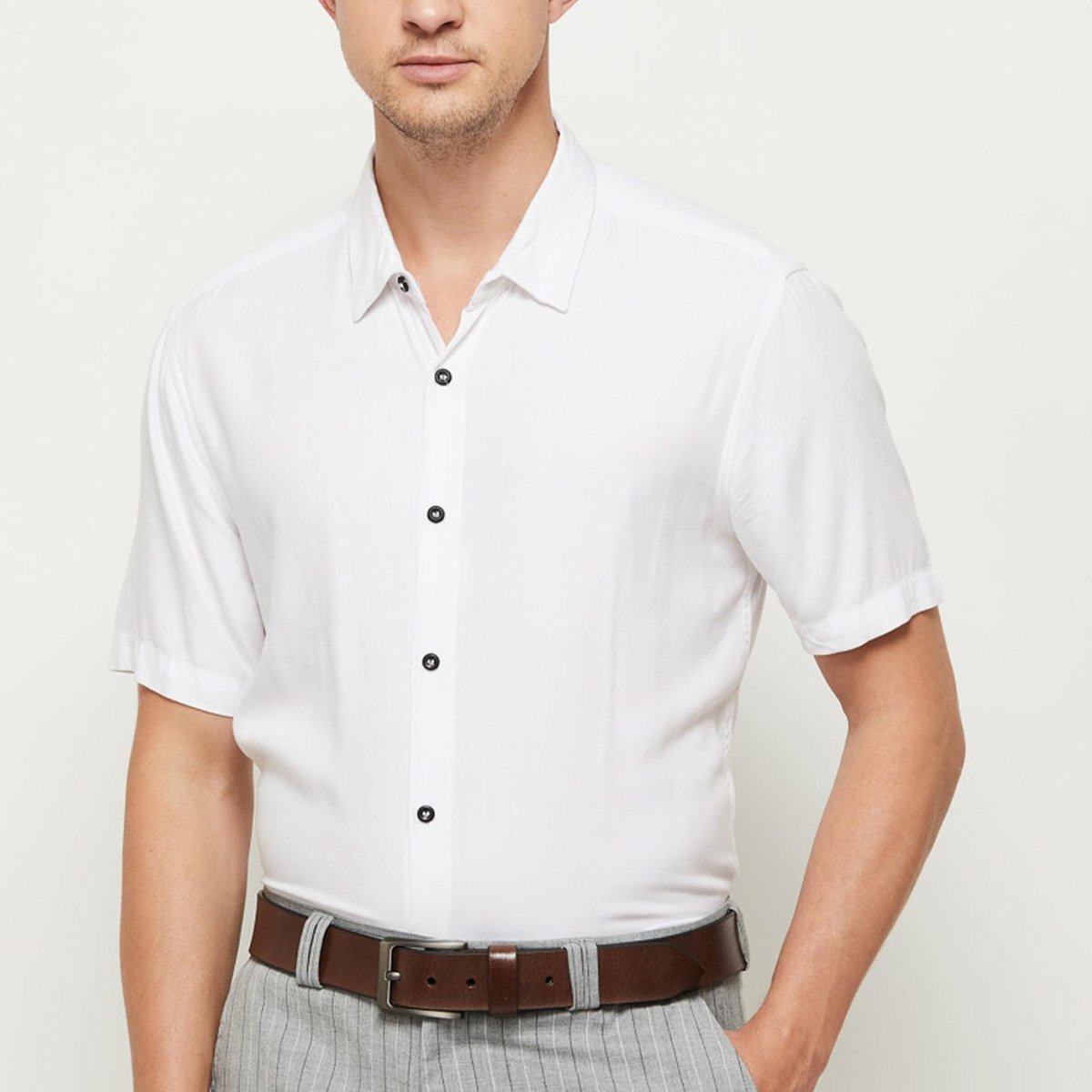 Buy Men Solid Casual Leather Belt Online at just Rs. 699.0