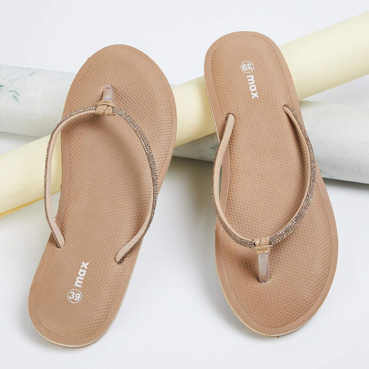 Embellished flip flops hotsell