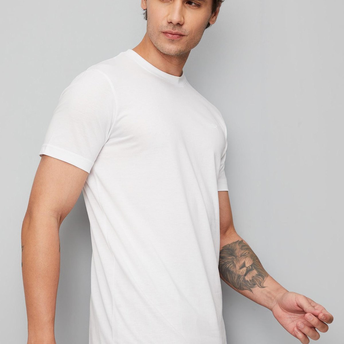 Sullen Men's The Solids Premium Short Sleeve T-Shirt - White, Size L - View #10