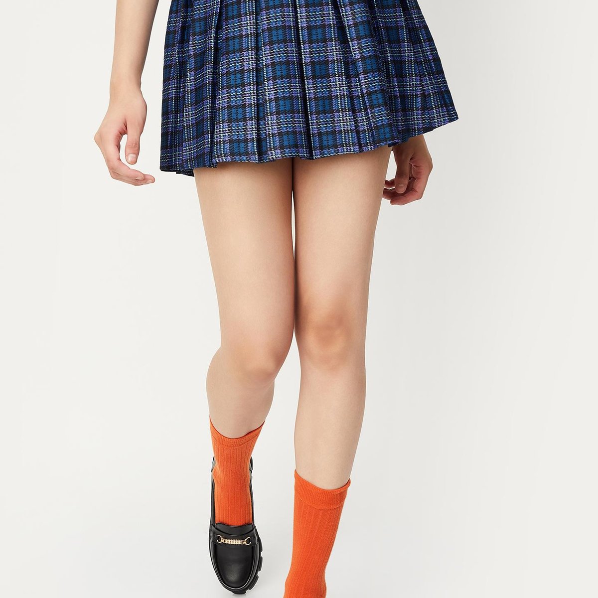 スカート YILON BELT CHECK MINI SKIRT STAFF BLOG〉Belt check mini