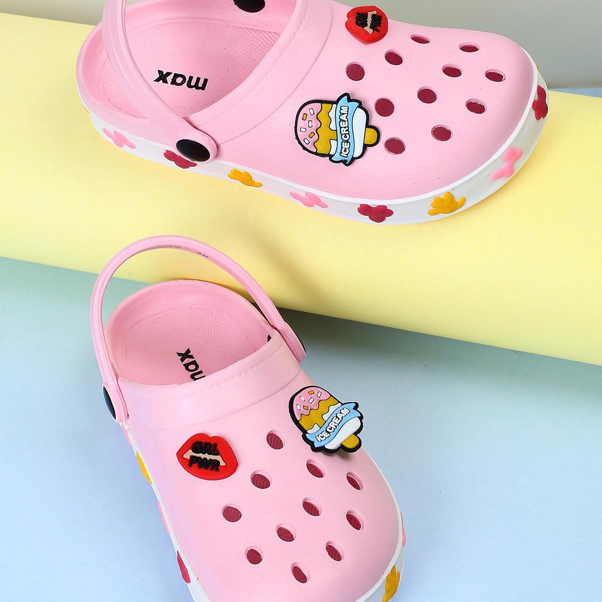 Buy Girls Jibbitz-Detailed Clogs with Ankle Strap Online at