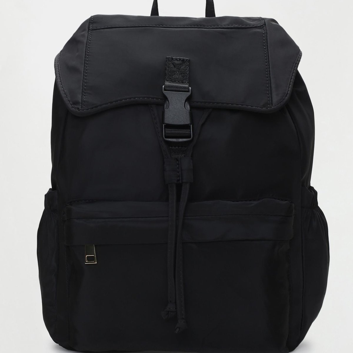 Buy Women Solid Backpack with Flap Online at just Rs. 1499.0
