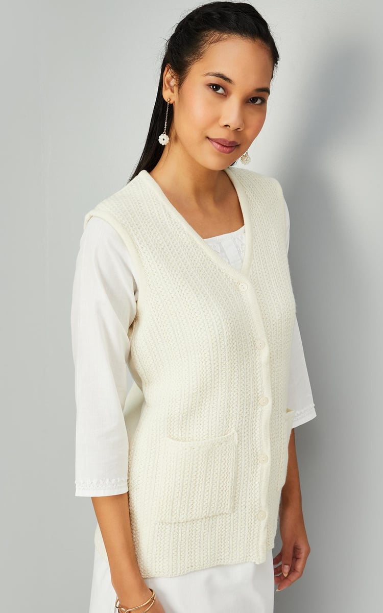 10/20までの出品　CLANE 3D CABLE SLIT KNIT VEST 3D-Cable-Knit-Vest-Brown1.jpg?