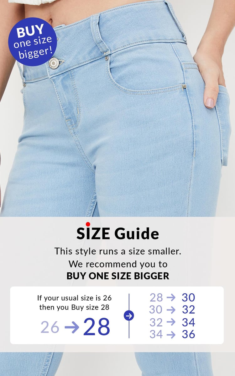 Buy Women Washed Skinny Fit Jeans Online at just