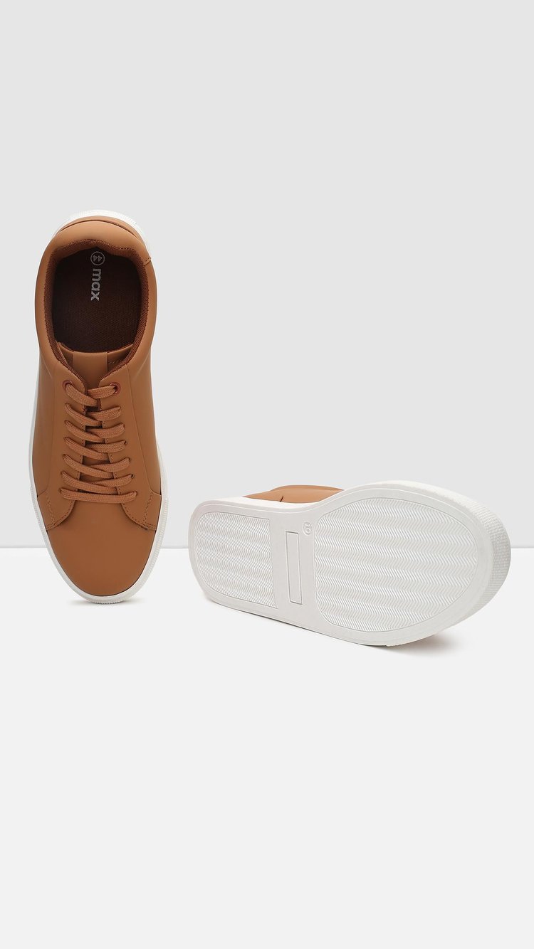 SRn♥︎︎∗︎*゜ Buy Men Solid Lace-Up Sneakers Online at just Rs. 1299.0