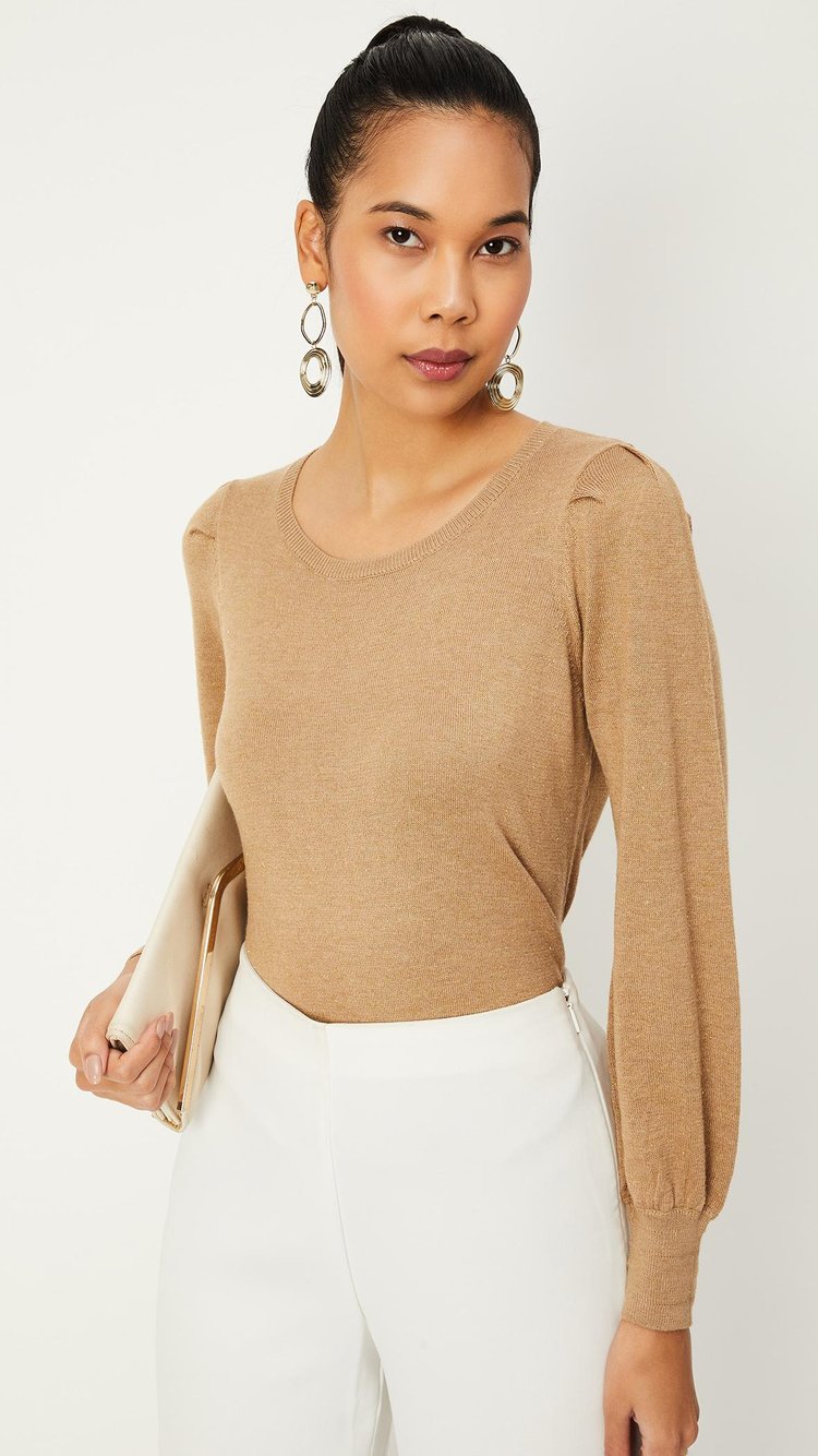 Buy Women Shimmer Knit Top Online at just Rs. 999.0