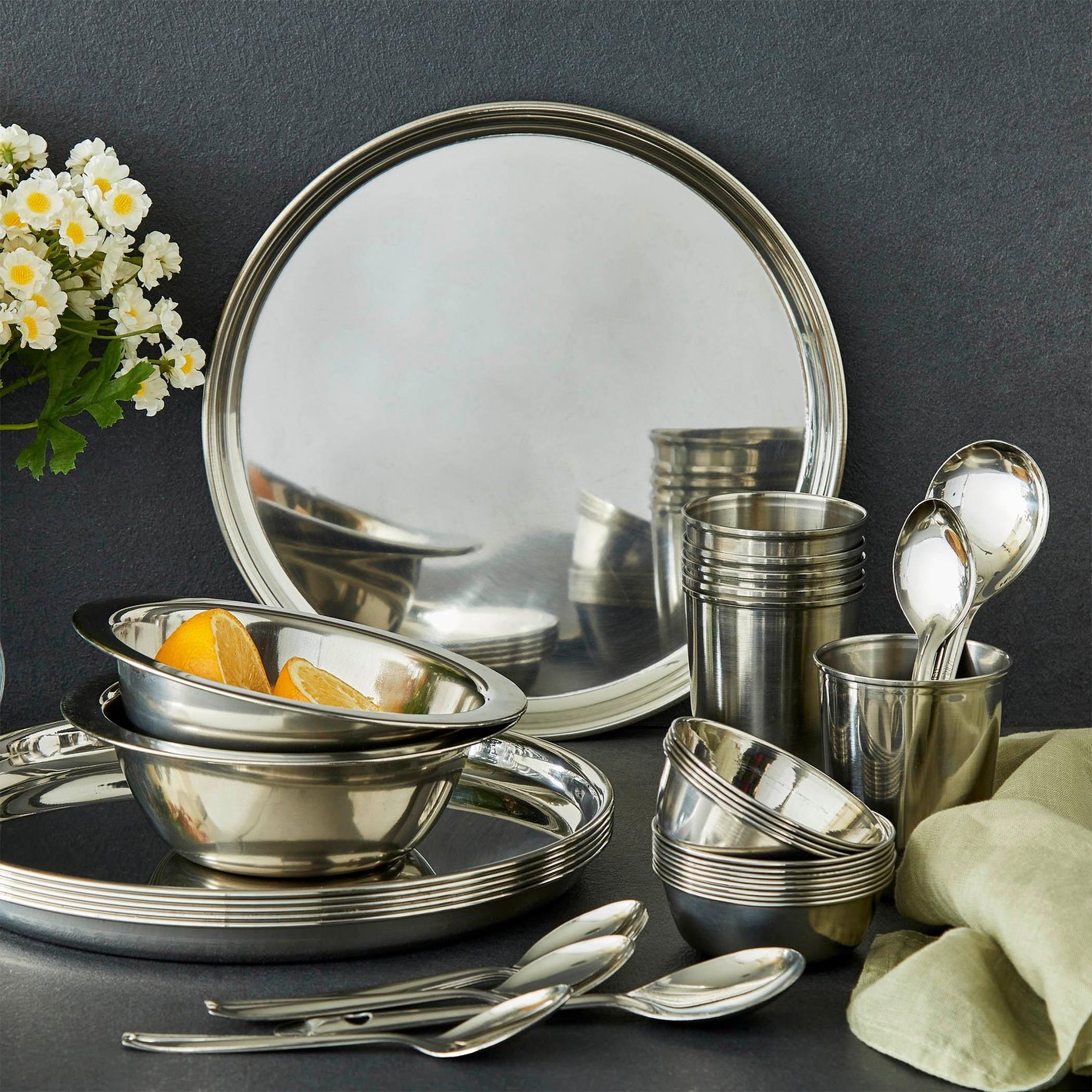 Buy Corsica Aristo 34Pcs Stainless Steel Dinner Set from Corsica