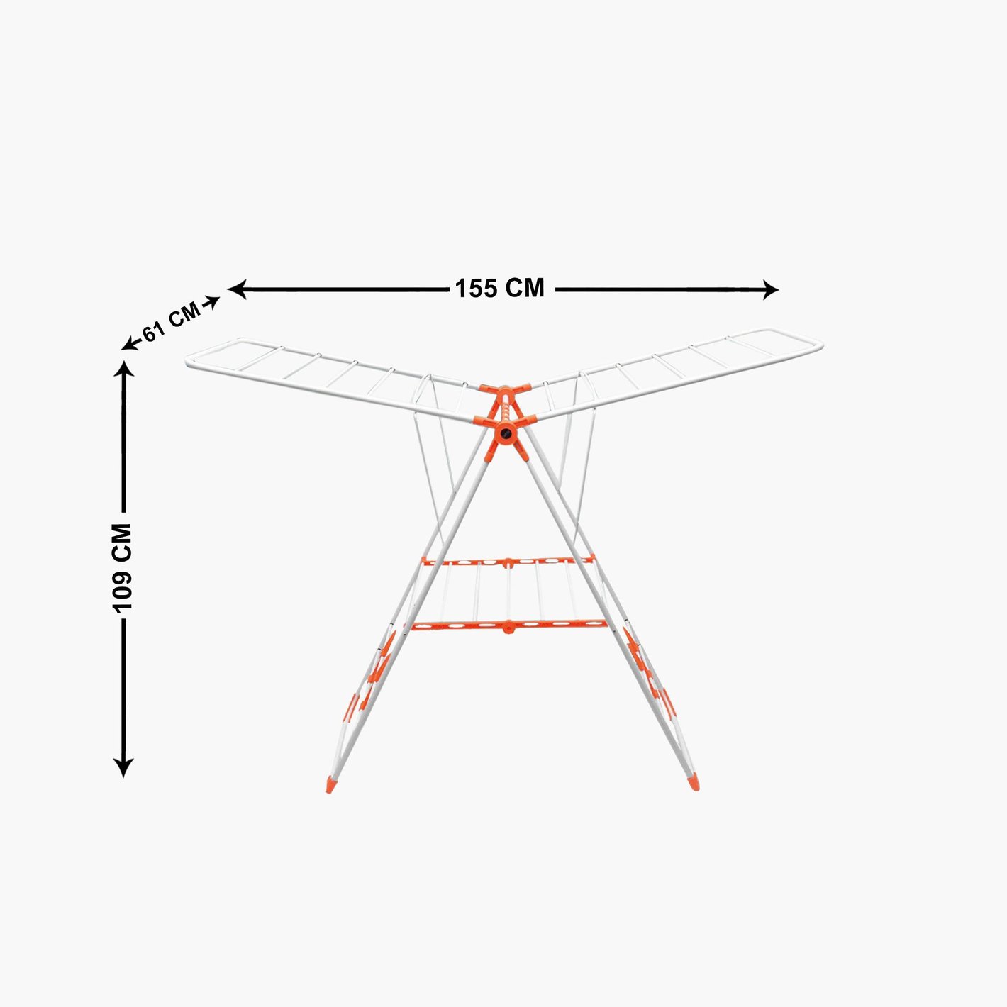 Buy BATHLA Mobidry Neo Orange Steel Foldable Cloth Drying Stand