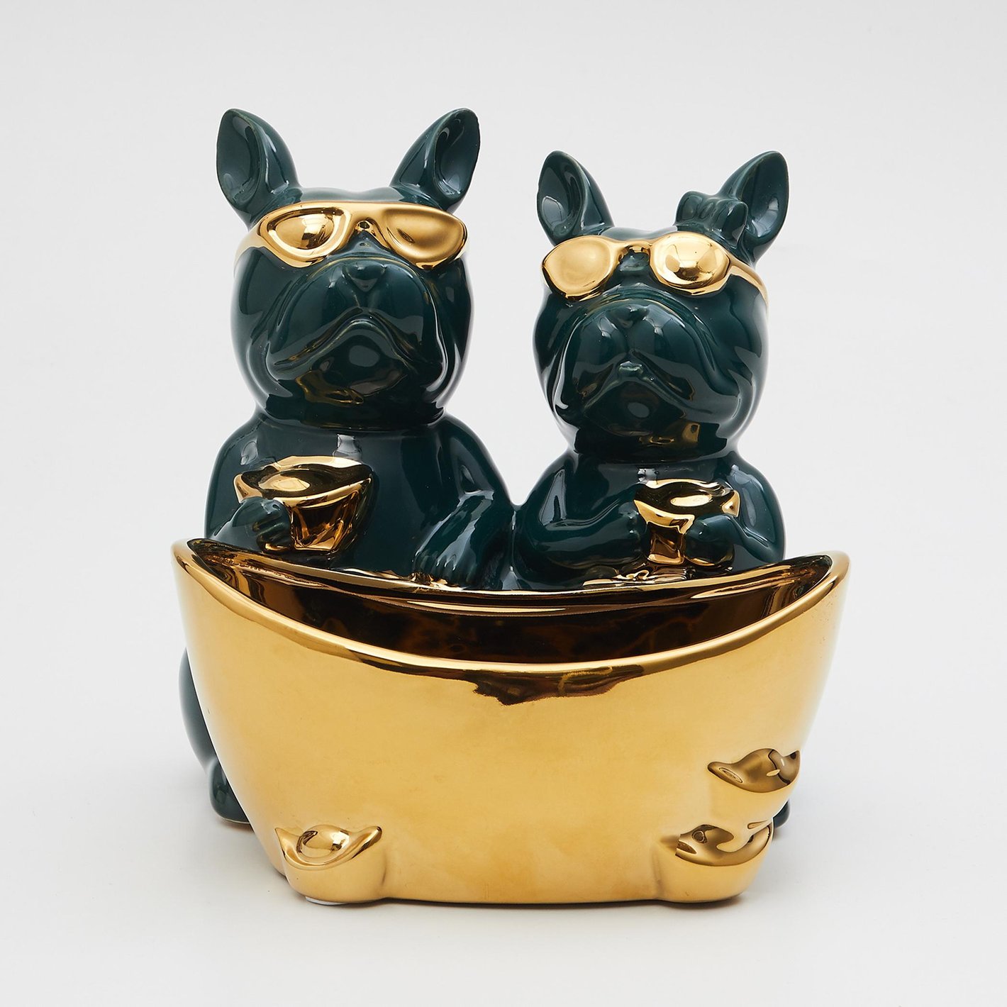 Buy Souvenir Ceramic Dual Dog Figurine from Home Centre at just