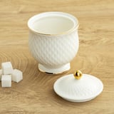 Marshmallow Ceramic Sugar Pot