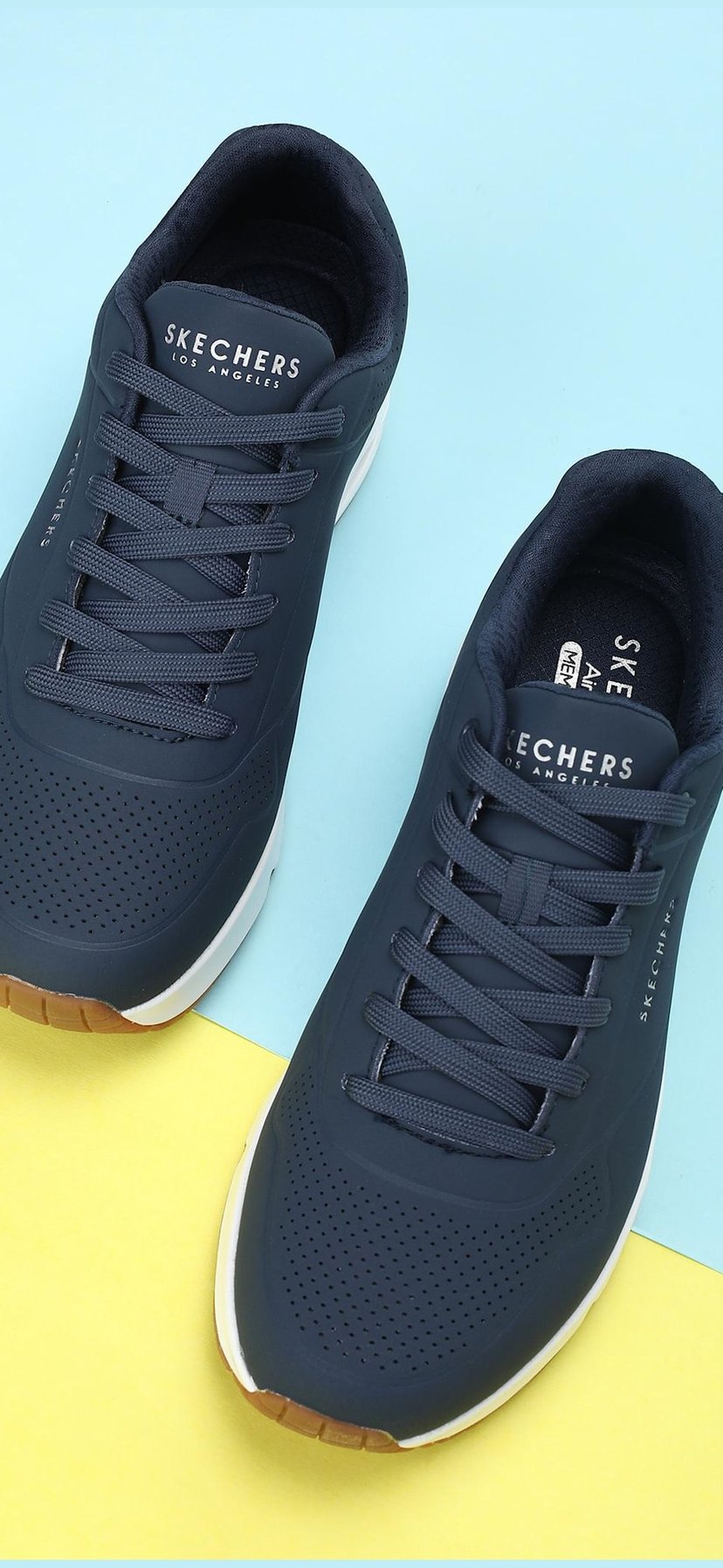 Buy SKECHERS Men Perforated Lace-Up Shoes from Skechers at just