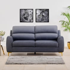 Buy Bianca Velvet 3-Seater Sofa - Grey from Home Centre at just ...