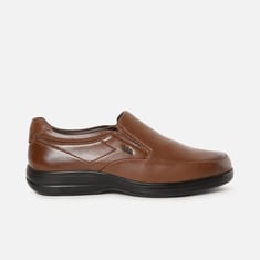 lee cooper brown dress shoes LEE COOPER Men Solid Slip-On Formal Shoes