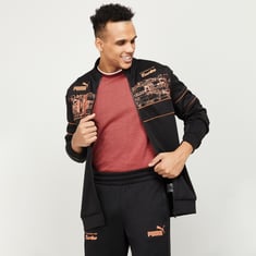 Buy PUMA Men Printed Zipped Sweatshirt from PUMA at just INR 8999.0