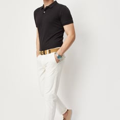 Men Slim Fit Polo T-shirt