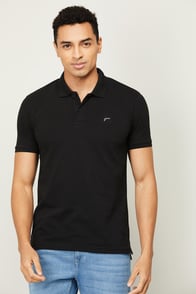 FAME FOREVER Solid Polo T-shirt