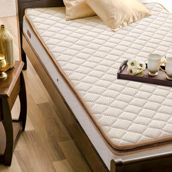 Restomax Pro 6+1 Inches Bonnel Spring Queen Mattress with Pillow Top, 150x195cm - Beige