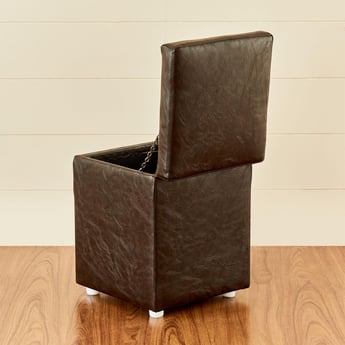 Buy Andaman Nxt Fabric Ottoman with Storage Brown from Home