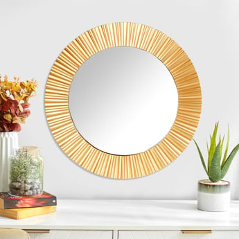 Corsica Reflection Round Decorative Wall Mirror - 50cm