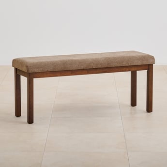 Hercules Fabric Dining Bench - Brown